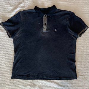 Lanvin Mens' Casual Distressed Polo Shirt